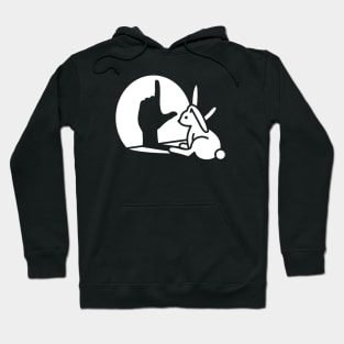 Rabbit shadow hand Loser Misfit hand sign language Hoodie